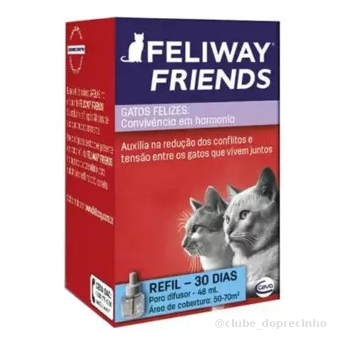 Feliway Friends Refil 48ml Auxilia Comportamento Gato