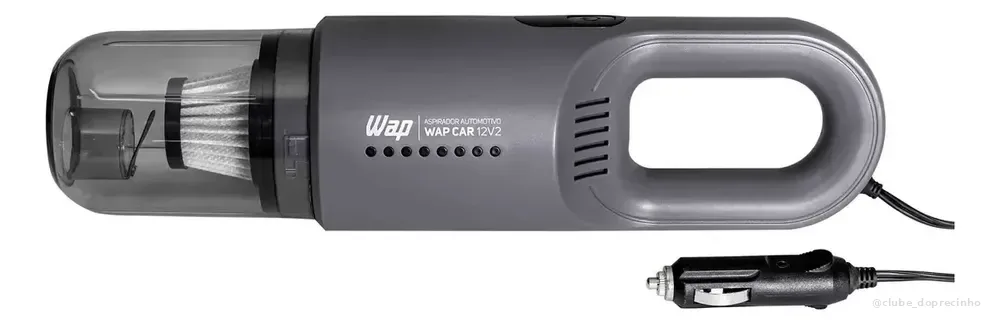 Aspirador Automotivo Portátil WAP CAR com Filtro HEPA e Cabo de 3,7m