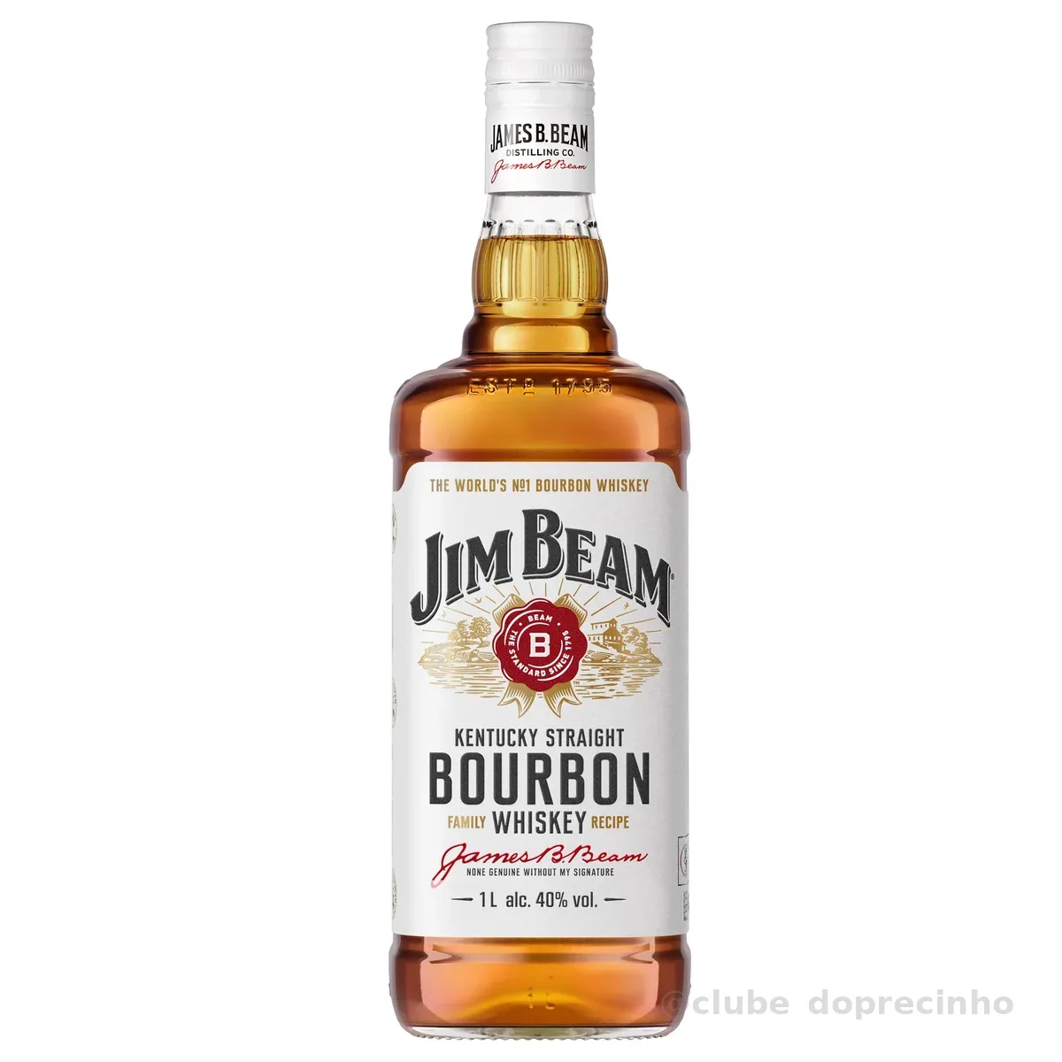 Bourbon Whiskey Jim Beam White 1L