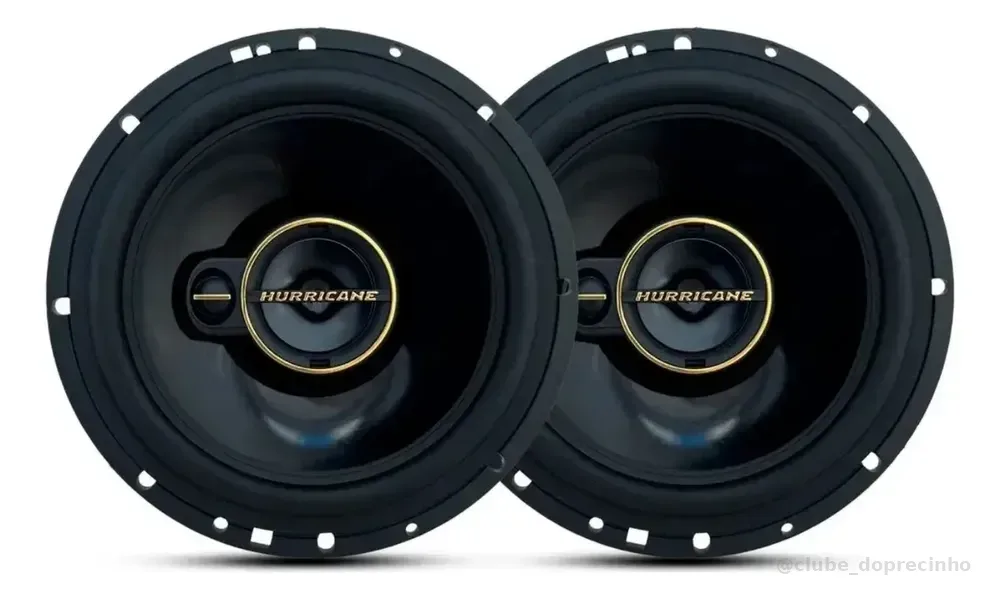 Par De Alto Falante Hurricane Triaxial Aurum A6t 6 Pol 120w RMS 240w max