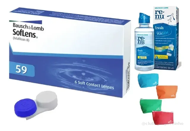 Lente De Contato Soflens 59 Com Grau Miopia Ou Hipermetropia