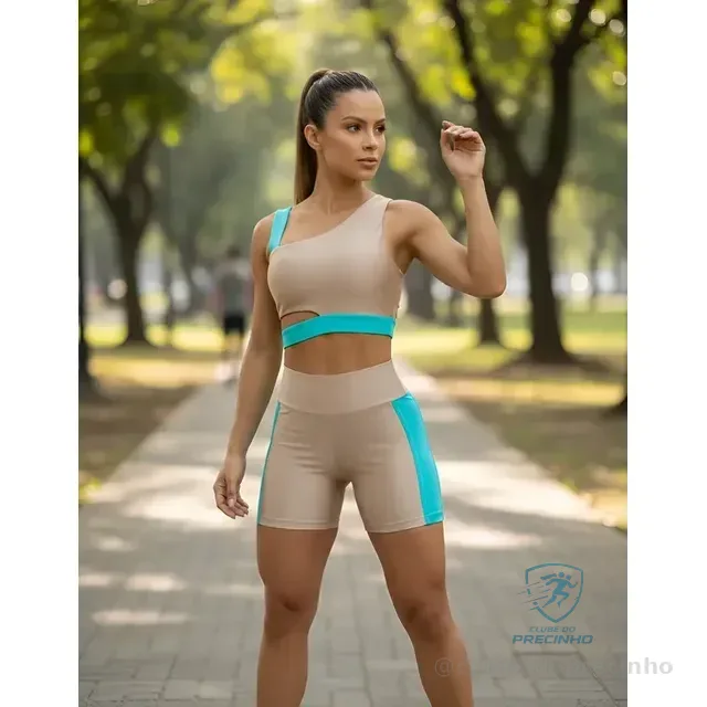 Kit Roupa Feminina Academia Cor Vibrante