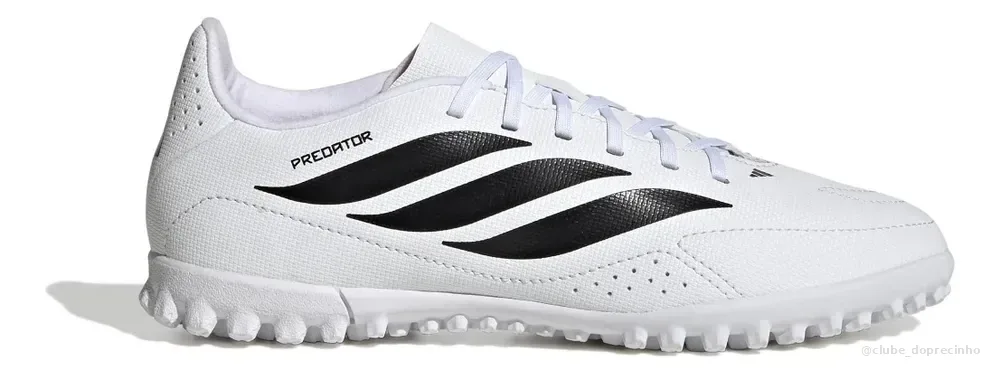 Chuteira Society Infantil Predator Essentials 26.5 adidas Branco 31 Br