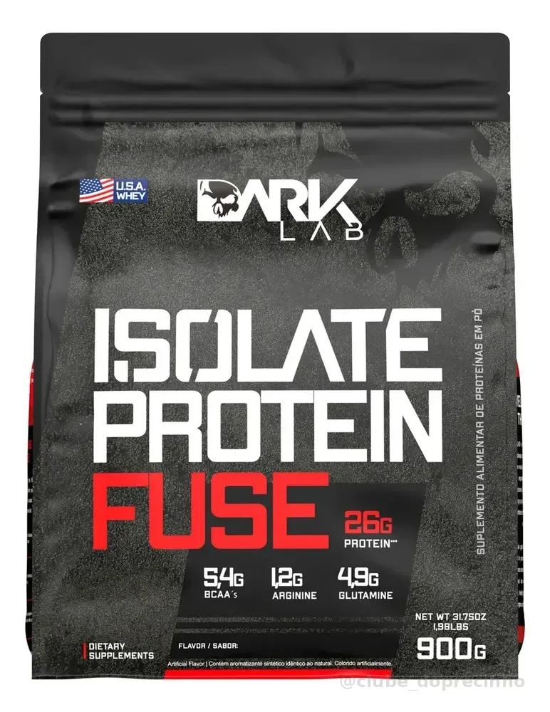 Whey Isolate Protein Fuse 900g Dark Lab Sabor Chocolate
