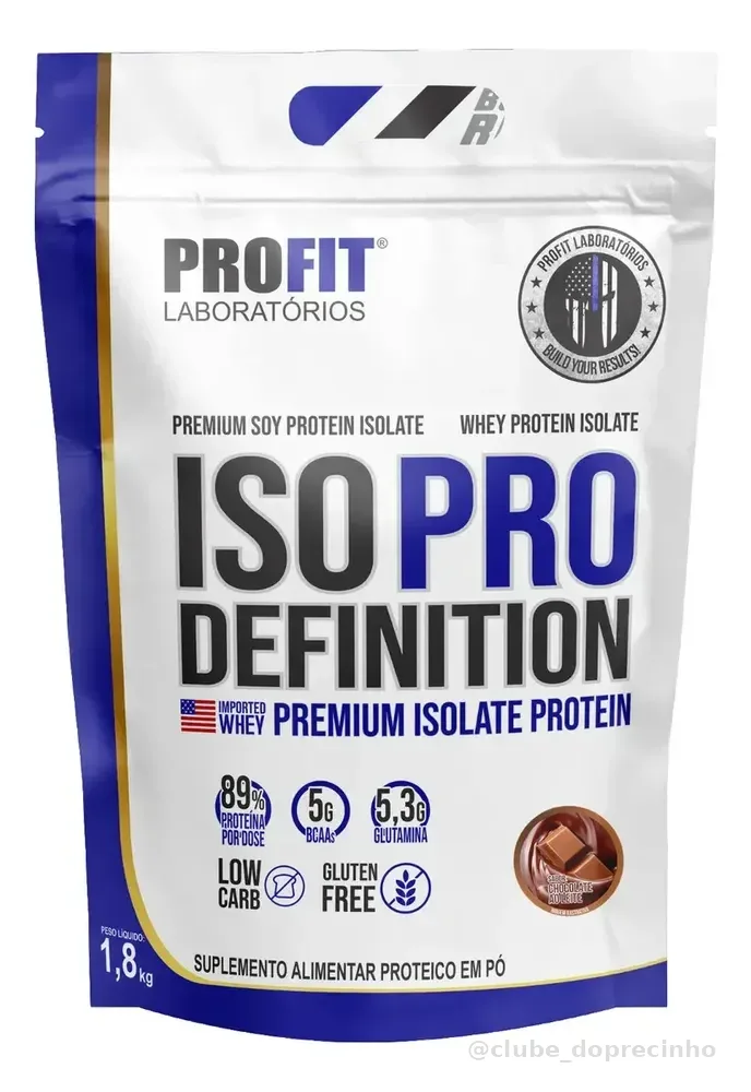Whey Protein Iso Pro Definition Refil 1,8kg Chocolate-profit Sabor Chocolate