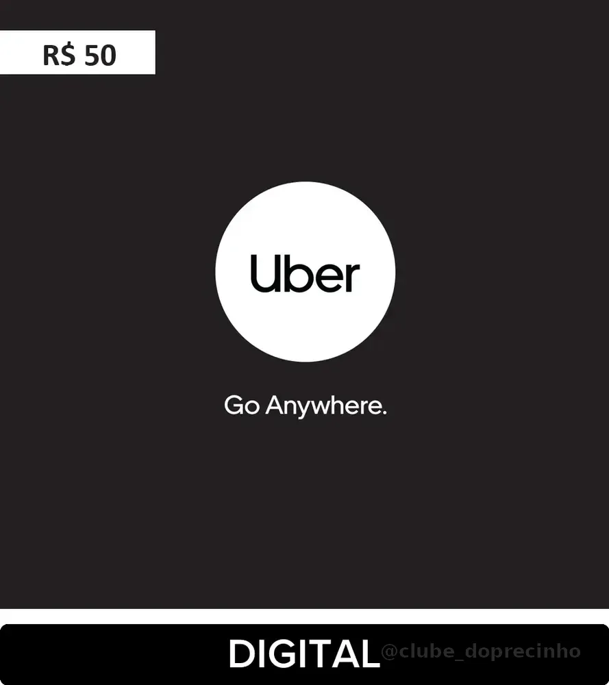 Uber Gift Card R$50 (Digital)
