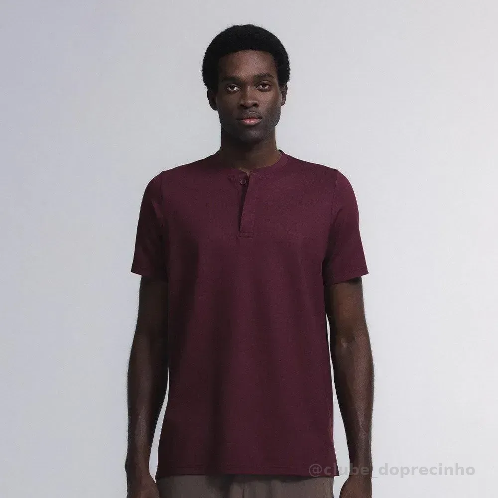 Camiseta Henley Core Masculino Insider Preto Gg