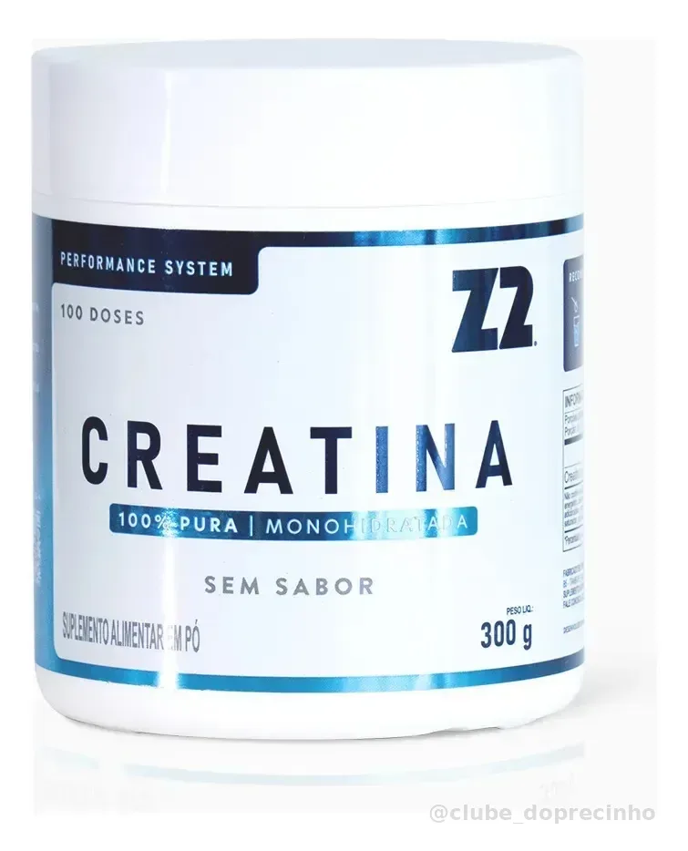 Creatina Monohidratada 100% Pura Z2 Performance 300g Neutro