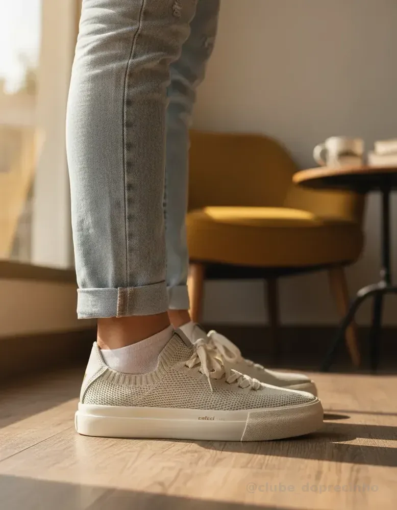 Tênis Feminino Colcci Urban Knit Original Casual Confortável Off-white Lisa 37