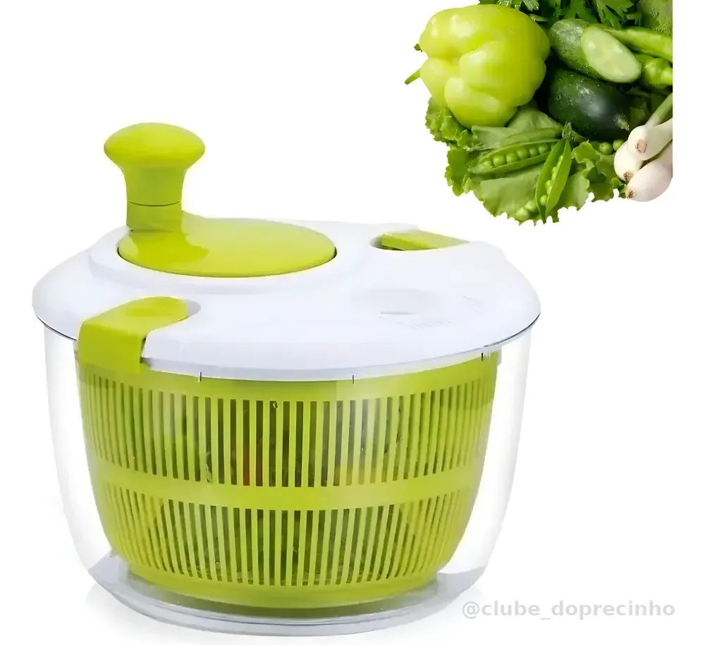 Seca Salada Centrífuga Secador Folhas Verduras Legumes 5l