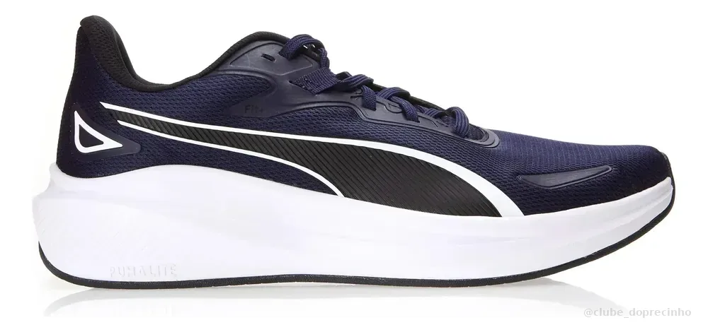 Tênis Masculino Skyrocket Lite Puma Puma Navy-puma Black-puma White Liso 40 Br