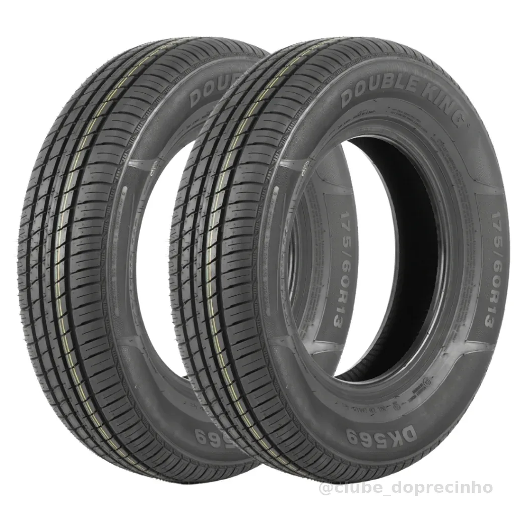 Kit 2 Pneus 175/60 R13 Double King DK569 77H Novos Aro 13