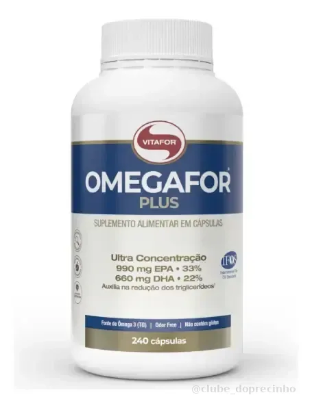 Suplemento Alimentar Omegafor Plus EPA e DHA 240 Cápsulas Vitafor