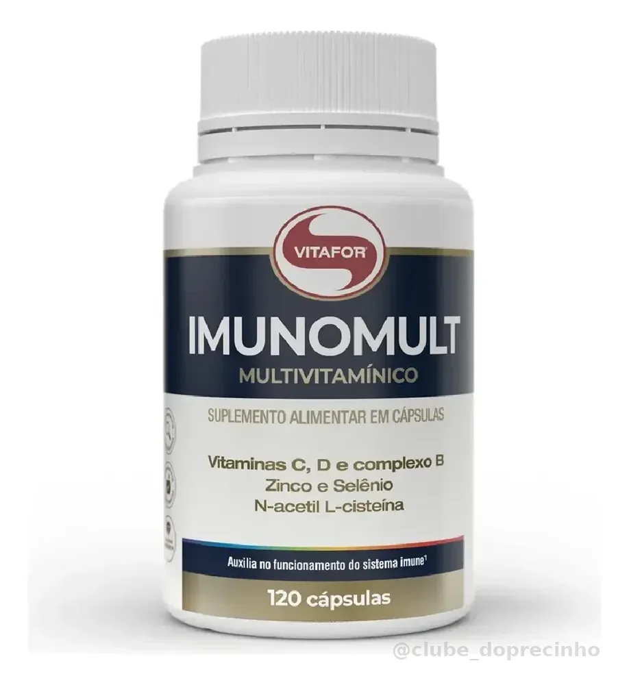 Suplemento Multivitamínico Imunomult 120 Cápsulas Vitafor Sem Sabor