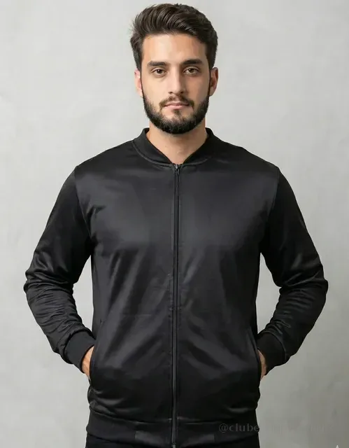 Jaqueta Masculina Bomber Chimpa Com Zíper E Bolsos