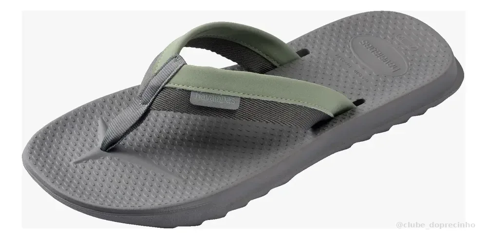 Sandalias Track Plus Havaianas Cinza Aço Lisa 41/42