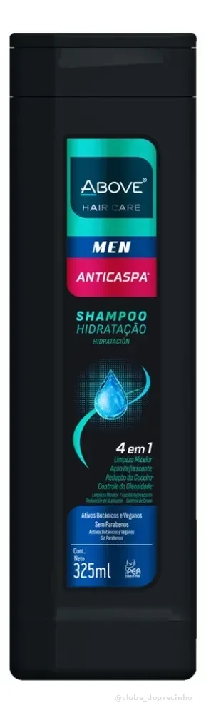 Shampoo Masculino Anticaspa Alivia A Coceira 325ml Above