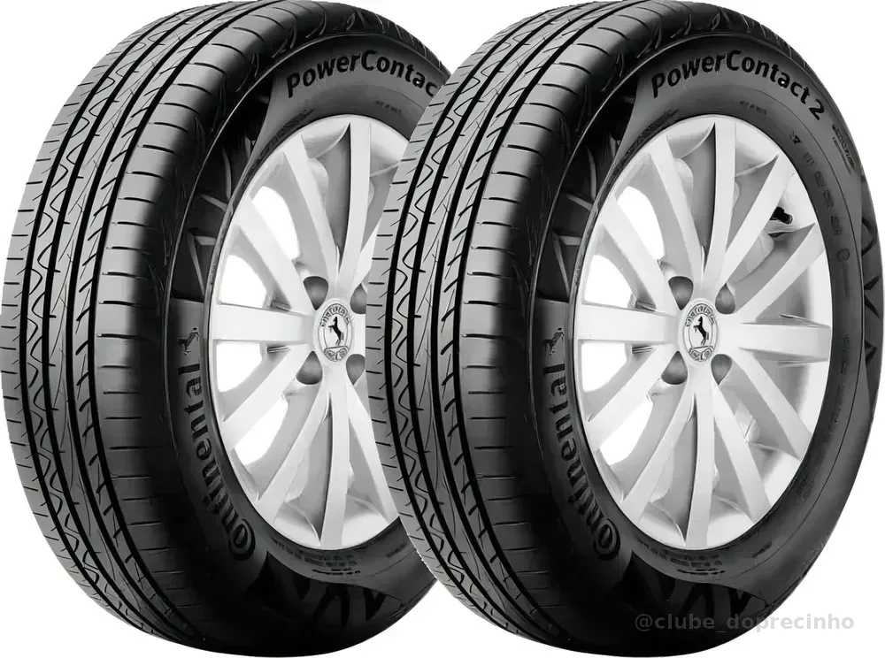 Kit 2 Pneus 205/55R16 Continental PowerContact 2 91V Aro 16