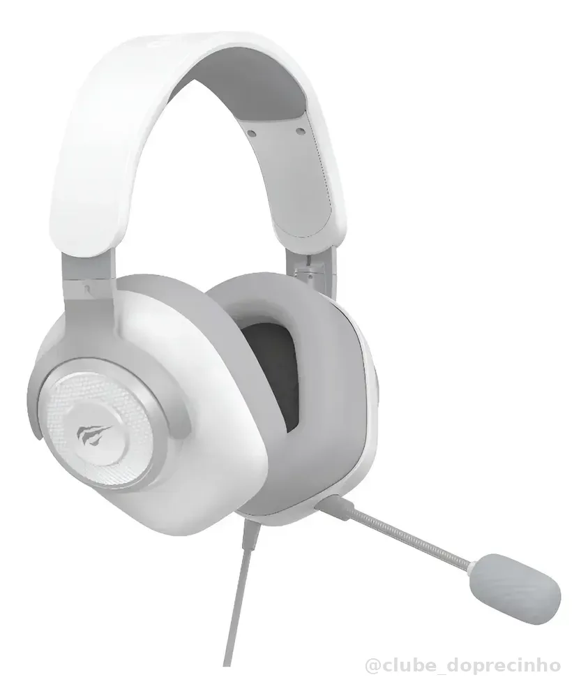 Fone de Ouvido Gamer Havit H2230D 7.1 P3 50mm para PC e Consoles Cor Branco