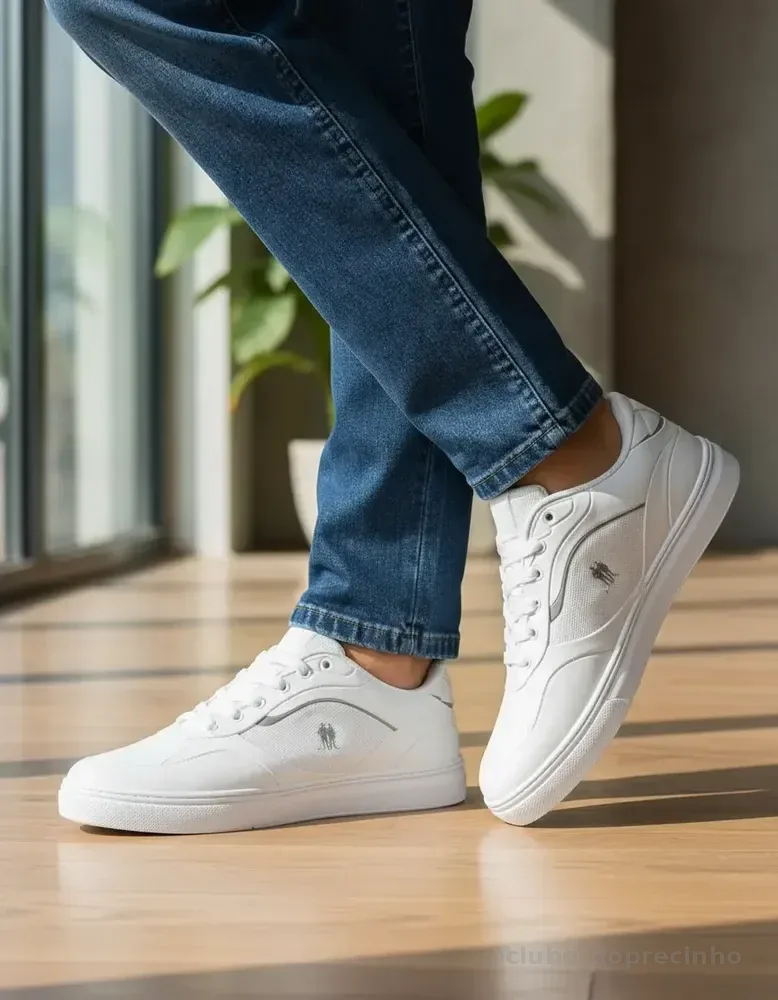 Tênis Casual Street Polo Wear Branco 39 Br