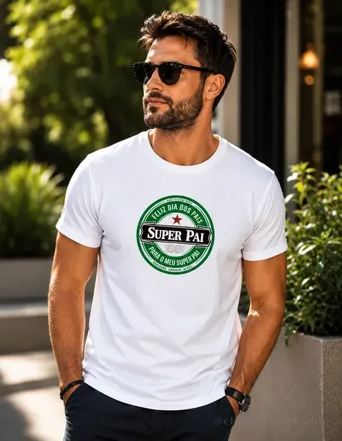 Camiseta Masculina Dia Dos Pais Super Papai Amor De Filho 4