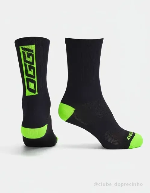 Meia De Ciclismo Oggi Corrida Esporte Cano Médio Mtb Speed