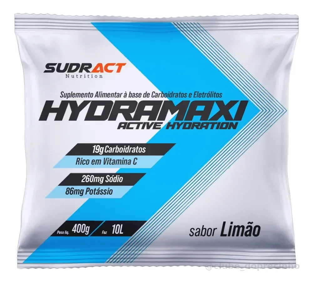 Isotônico Sudract Esportivo Limão 400g Carboidratos e Eletrólitos