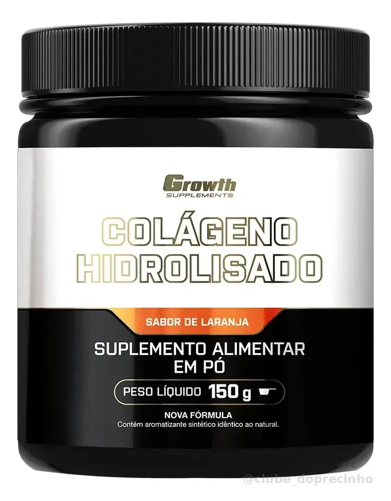 Colágeno Hidrolisado 150g Growth Supplements Laranja