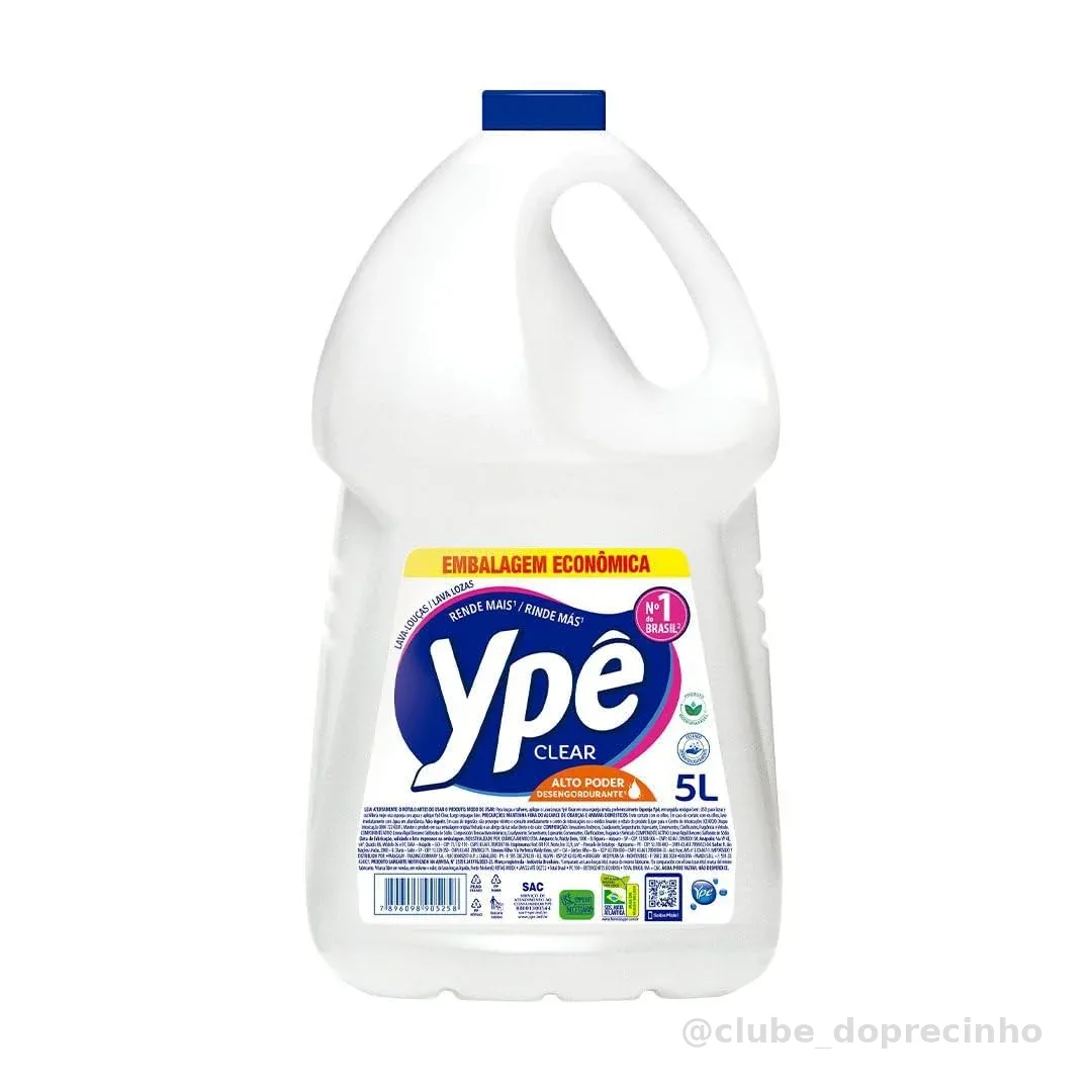 Ypê Detergente Clear 5L | Detergente Líquido