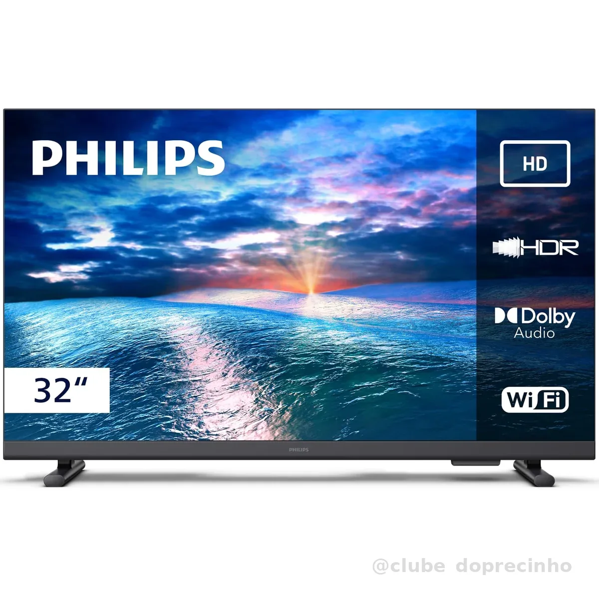 PHILIPS, Smart TV, 32" HD, 32PHG6910/78, HDR10, HDMI, USB, Dolby Audio, Wi-Fi