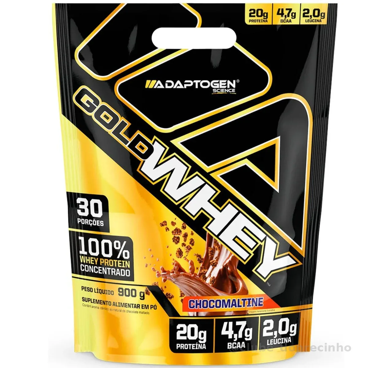 Gold Whey Refil 900g Sabor: Chocomaltine - Adaptogen Science | Whey Protein Concentrado