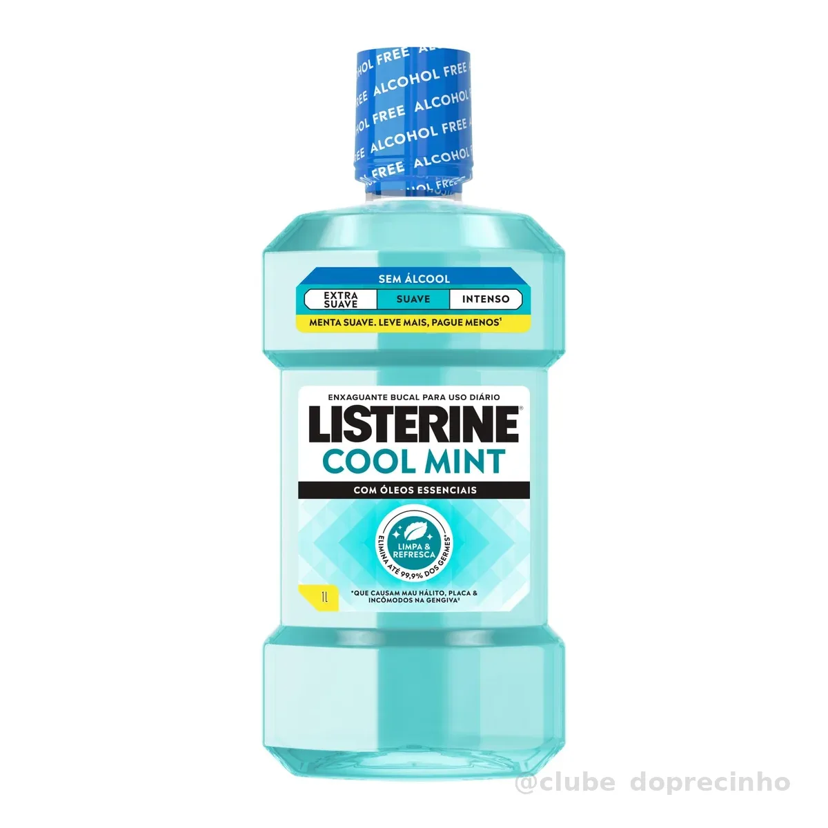 Listerine Enxaguante Bucal Cool Mint Sem Álcool, 1L