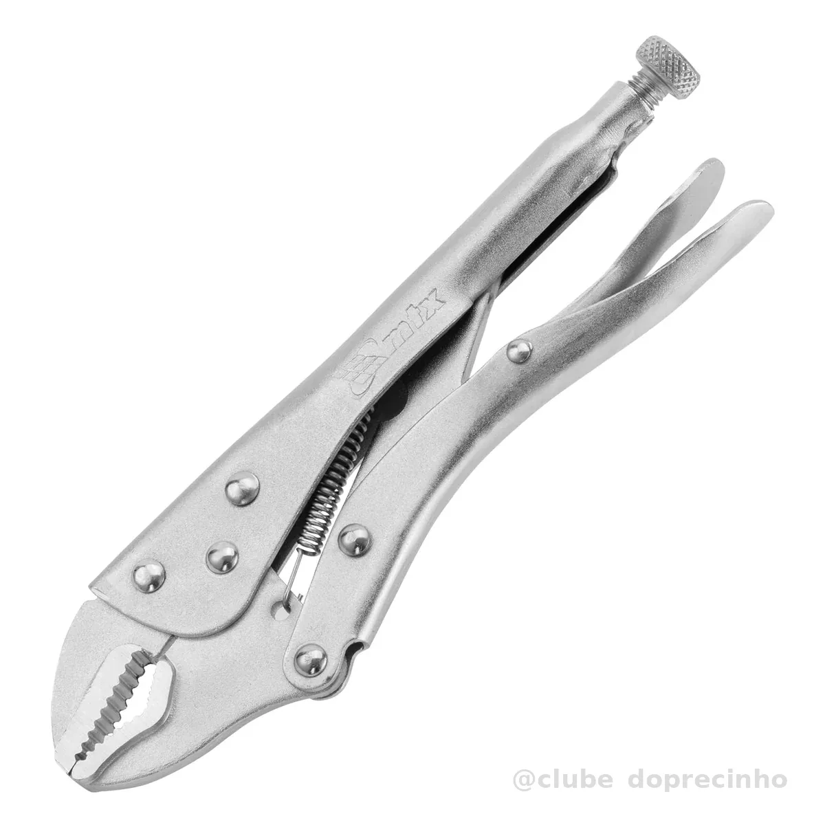 MTX Alicate de Pressão 10" (250 mm) Mordente Curvo – Ferramenta Profissional de Alta Resistência