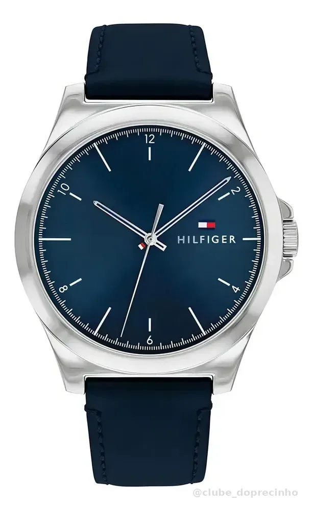 Relógio Tommy Hilfiger Norris Masculino Couro Azul - 1710666