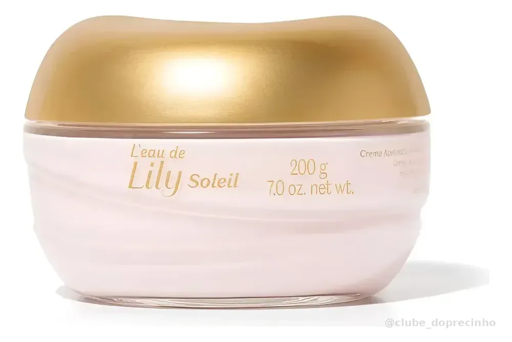 Creme Acetinado Hidratante Corporal L'eau De Lily Soleil