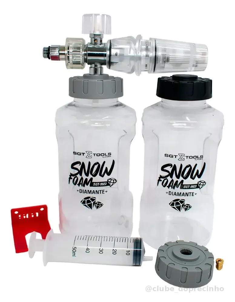 Canhão Espuma Snow Foam Diamante Alta Pressão Sgt-9923 Sigma Transparente E Cinza