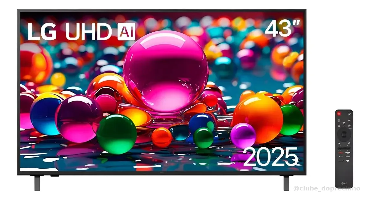 Smart TV 43' LG 43AU801C0SA 4K