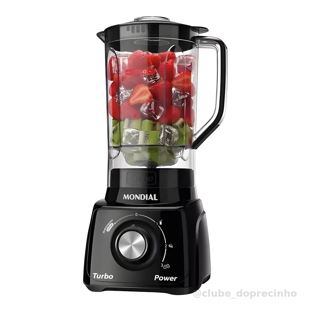 Liquidificador Mondial L‑99 Turbo 550 W 3 Velocidades