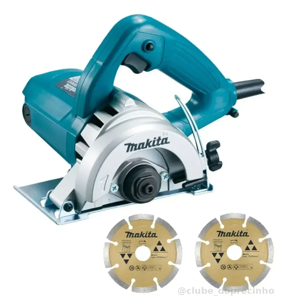 Serra Makita 4100nh3zx Mármore com 2 Discos Diámetro 110mm 1300W