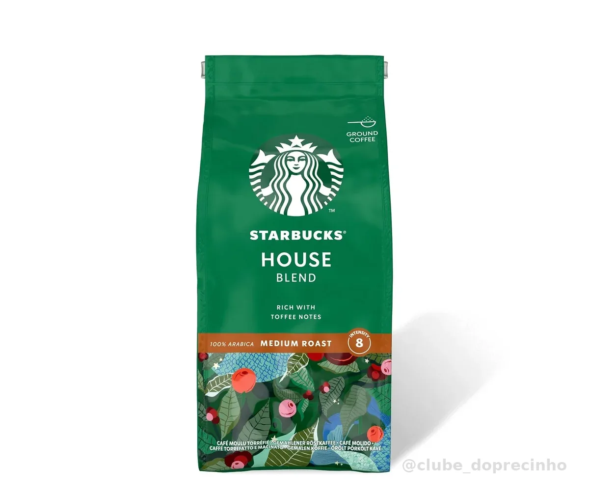 Café Starbucks® House Blend Torrado e Moído Torra Média 250g
