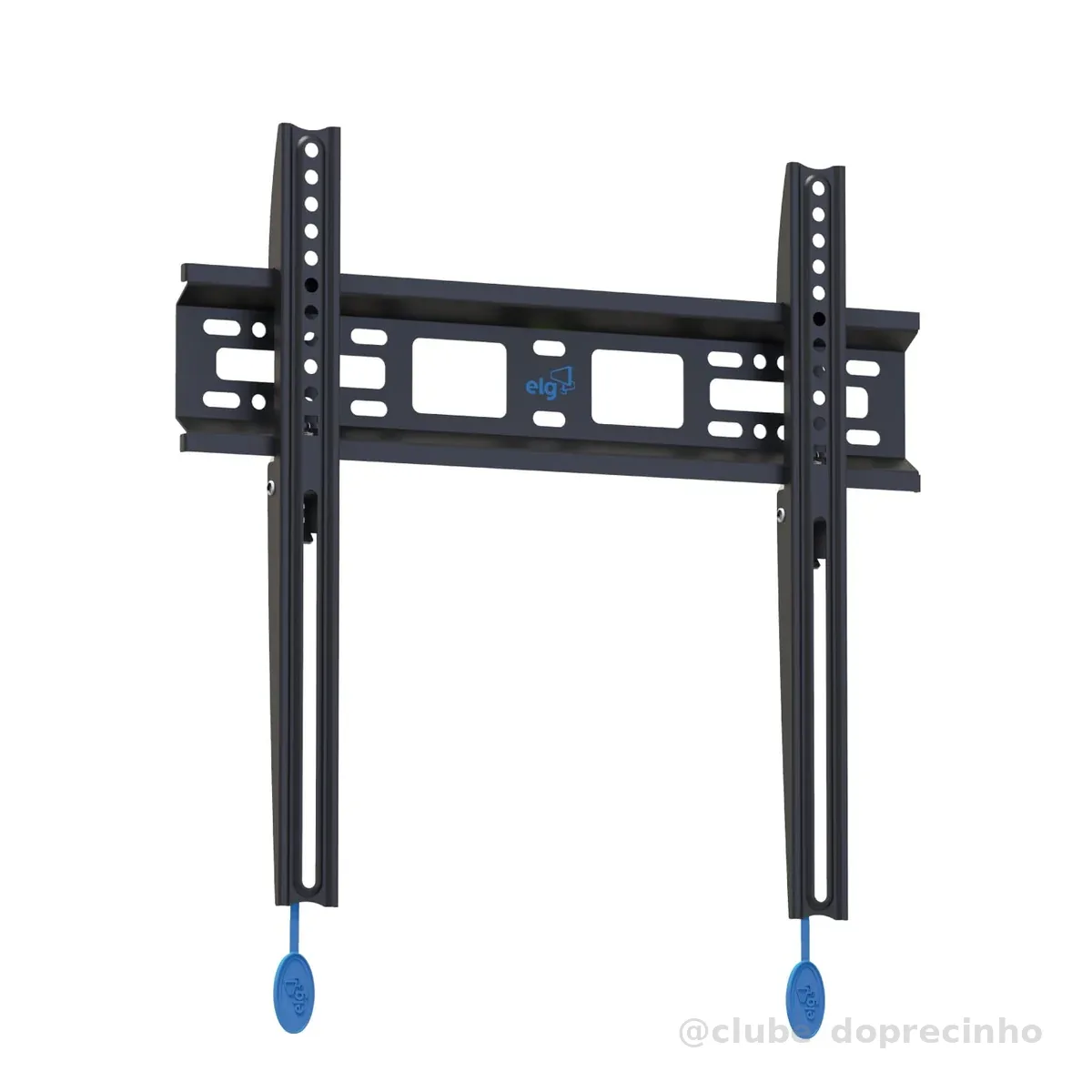ELG, N01V4, Suporte Fixo de Parede para TVs de 32" a 77", Compatível com TVs Curvas e Planas, Feito em Aço Carbono, Suporta Até 50kg, Preto