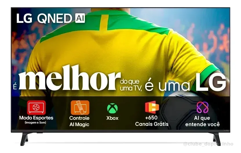 Smart TV 55" LG QNED73 4K WebOS AI Magic
