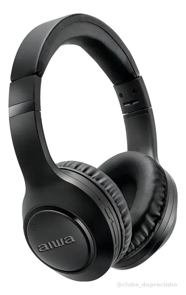 Fone de Ouvido Headphone Aiwa HP 04 B Bluetooth ANC ENC Modo Ambiente
