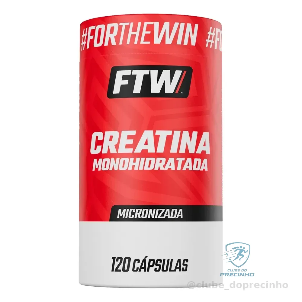 Creatina Monohidratada Micronizada Pote 120 Cápsulas - Ftw Sem Sabor