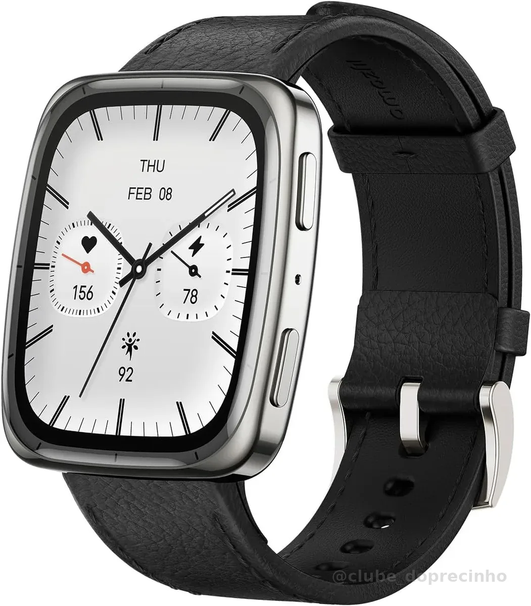 Relógio Inteligente Amazfit Active 2 Smartwatch 1.75 '' Gps 44mm com 160+ Modos Esportivos, Resistente à água, Bateria de 10 dias Sport Strap_Premium Square | 160+ Modos Esportivos, Resistente à água, Bateria de 10 dias, Sport Strap_Premium Square