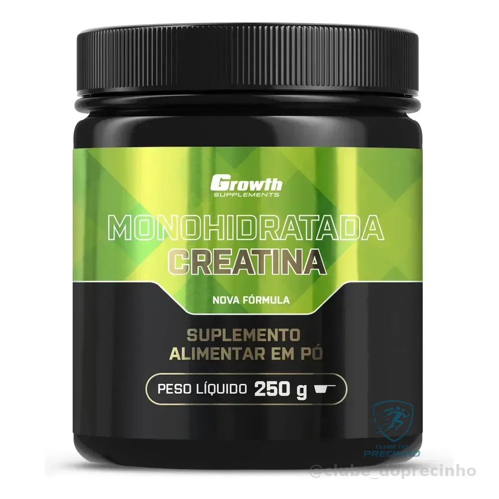 Creatina Monohidratada 250g Growth Supplements - Sem Sabor Em Pó