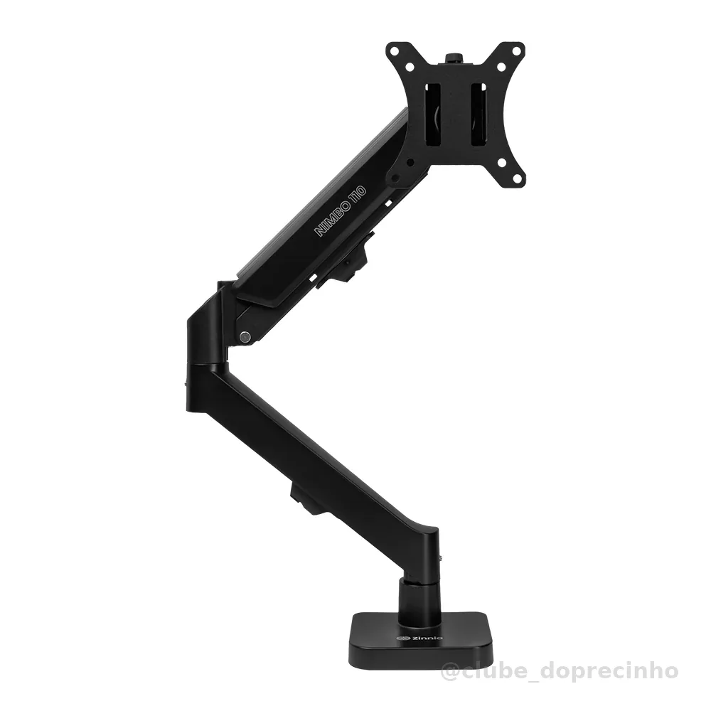 Suporte Articulado Para Monitor 13 a 32 Pistão a Gás Ajustável Zinnia Nimbo 110 Preto