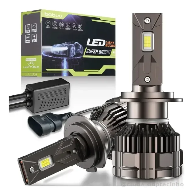 Par Lâmpada Ultra Led H7 H11 Hb3 Hb4 60000lm 300w Canbus