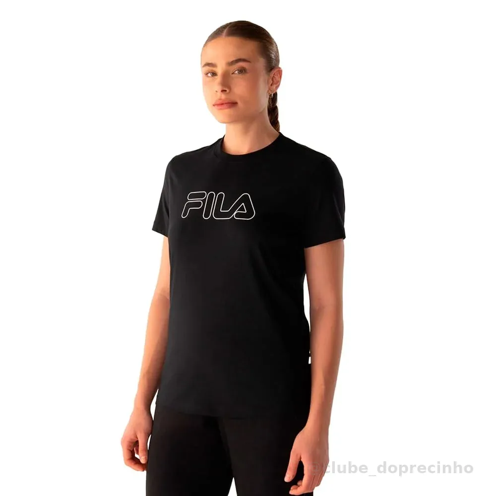 Camiseta Feminina Fila Regular Basic Outline