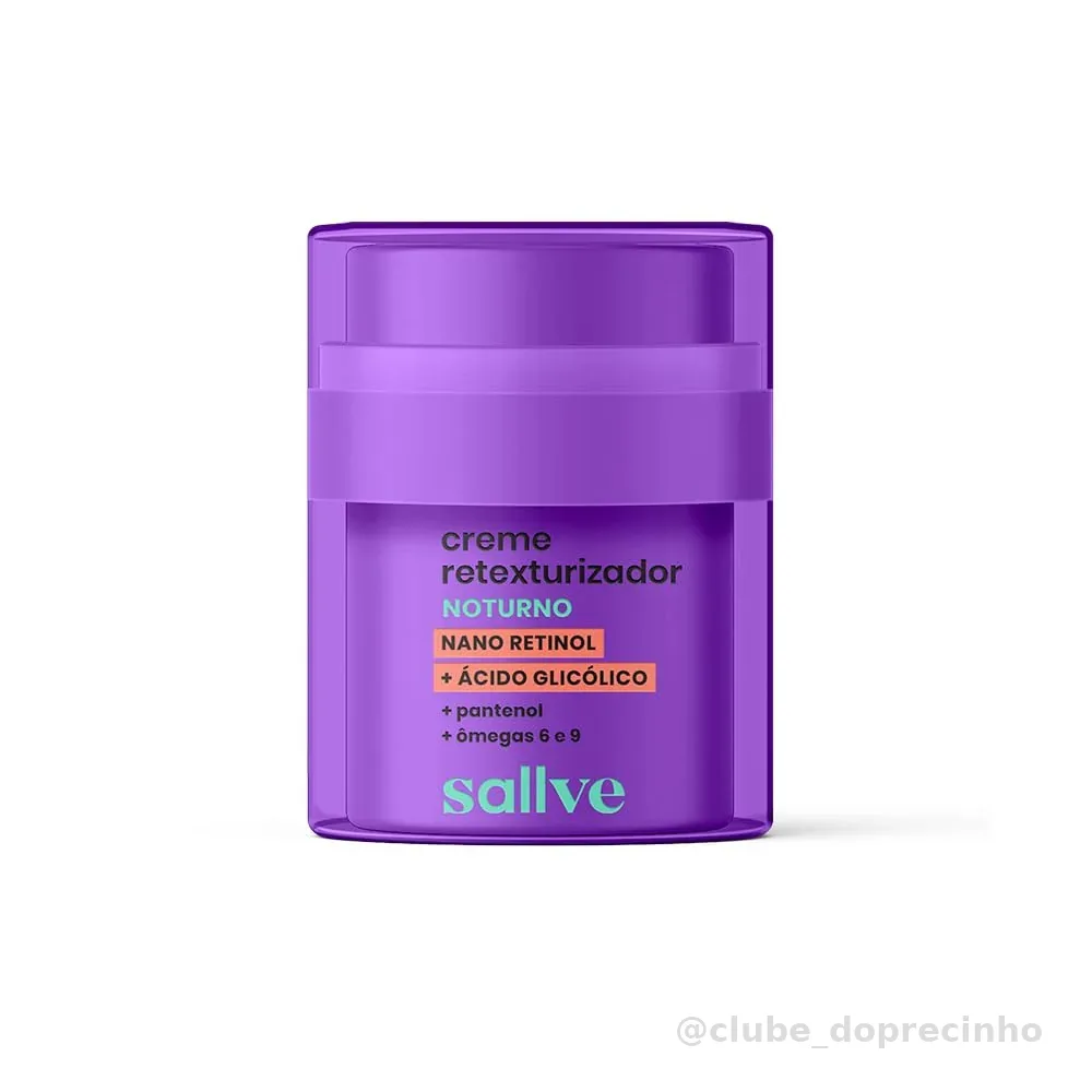 Sallve Creme Retexturizador Noturno 30g
